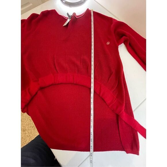 Soho New York & Co red sweater high low Large NWT - Picture 4 of 7